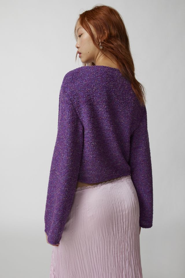 Urban Renewal Remnants Loose Knit Drippy Sleeve Sweater | Urban Outfitters