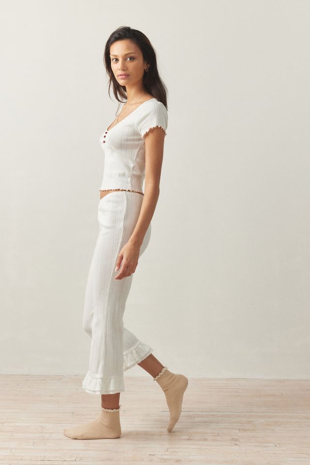 Out From Under Sweet Dreams Pointelle Capri Pant #3