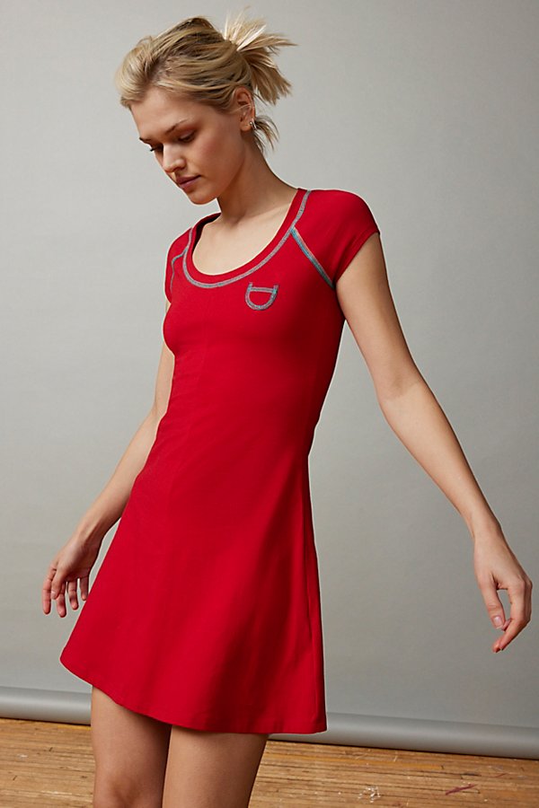 Bdg Annabelle Tee Mini Dress In Red, Women's At Urban Outfitters
