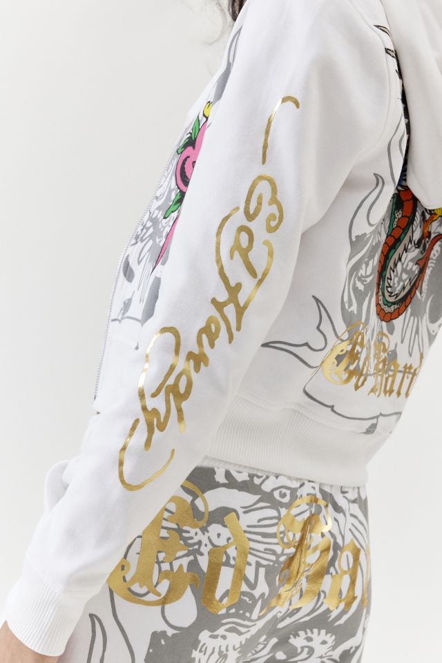 Ed Hardy Zip-Up Hoodie Sweatshirt #2