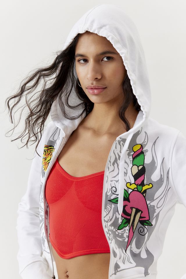 Ed Hardy Zip-Up Hoodie Sweatshirt #3