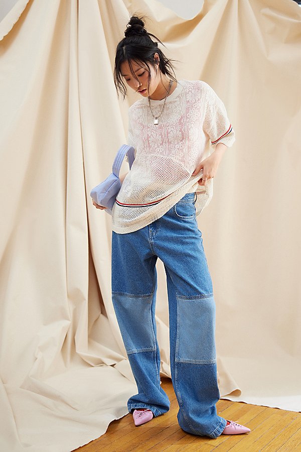 Bdg Julian Colorblock Jean In Tinted Denim, Women's At Urban Outfitters