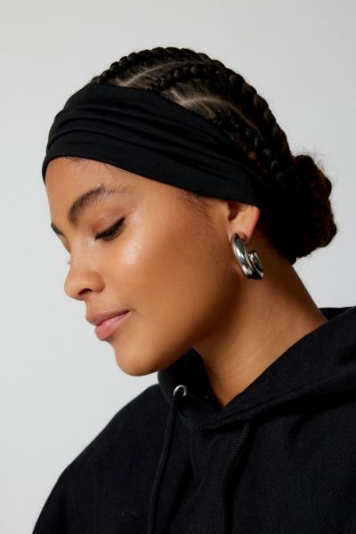 Out From Under Wide Jersey Soft Headband Top In Black At Urban Outfitters