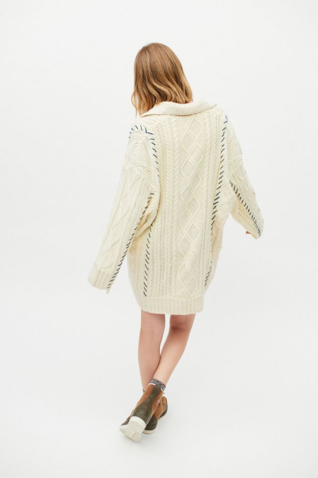 UO Wheaton Polo Sweater Dress #1