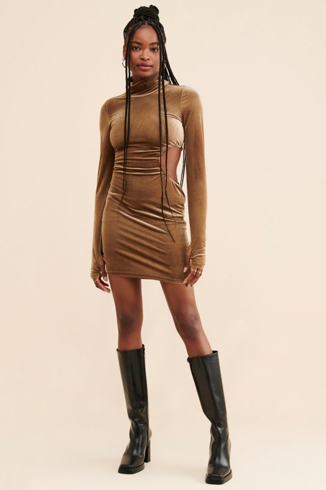 AFRM Lorin Velvet Mini Dress #3