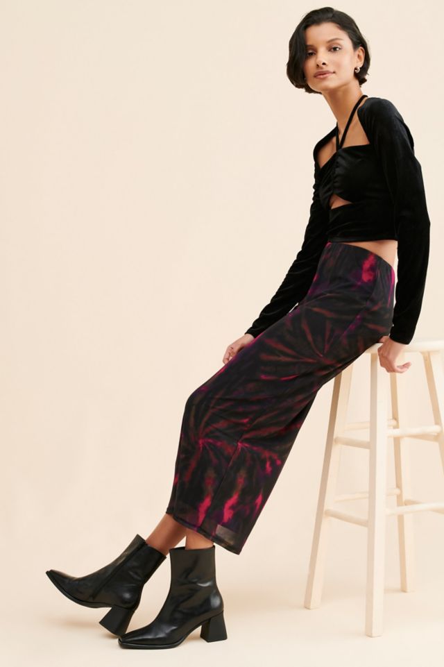 AFRM Felix Mesh Midi Skirt #3