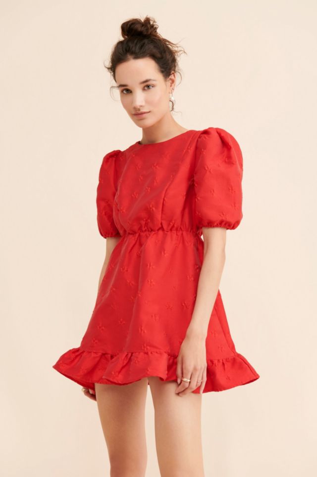 Sister Jane Poppy Jacquard Mini Dress | Urban Outfitters