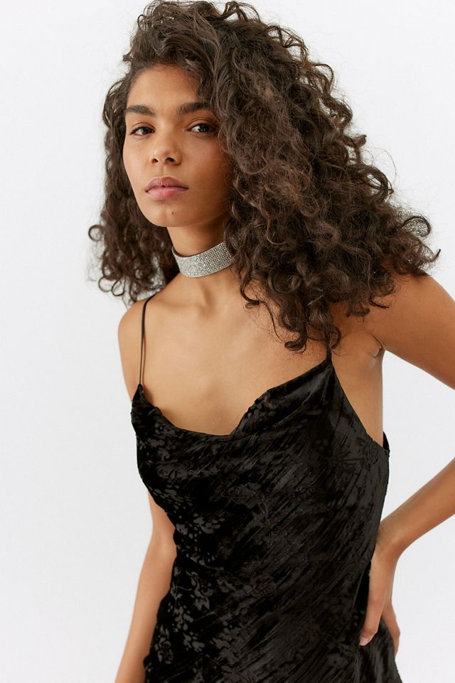 UO Mallory Velvet Midi Dress #2