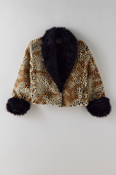 Vintage Cheetah Faux Fur Jacket | Urban Outfitters