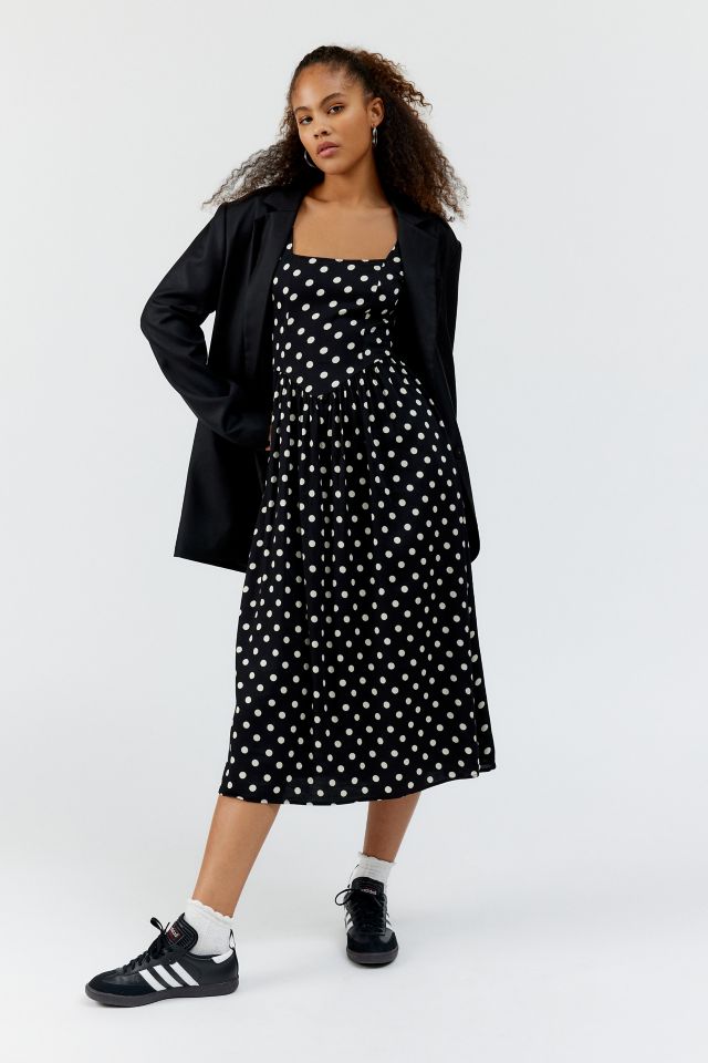 Polka dot 2025 dress urban outfitters