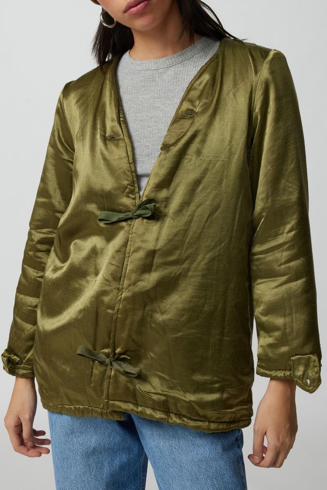 Urban Renewal Vintage Reversible Fuzzy Surplus Jacket #2