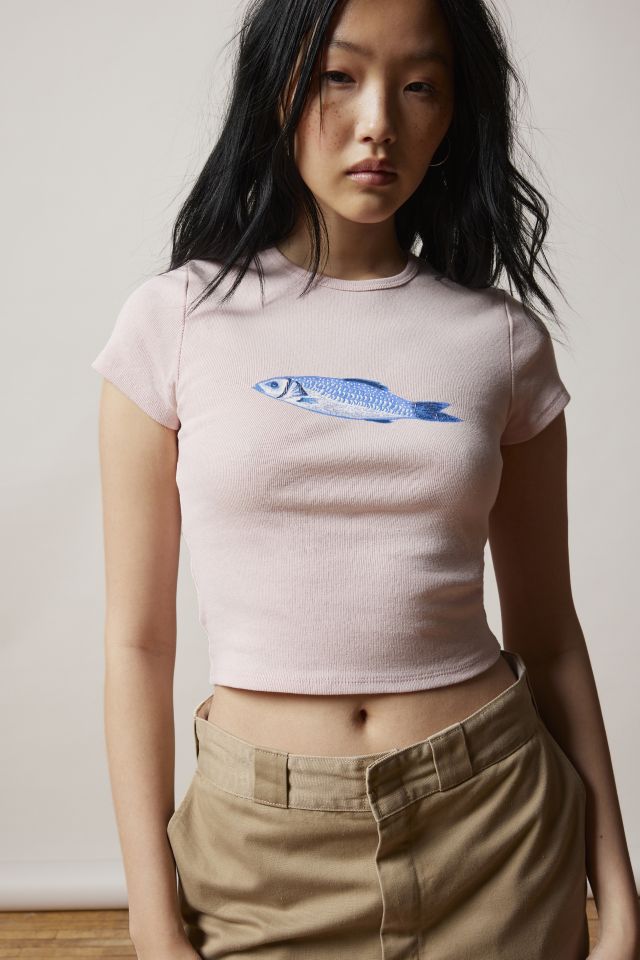 BDG Fish Baby Tee  Urban Outfitters Canada