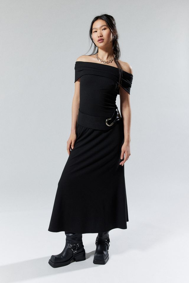 Silence + Noise Jayde Off-The-Shoulder Maxi Dress #2