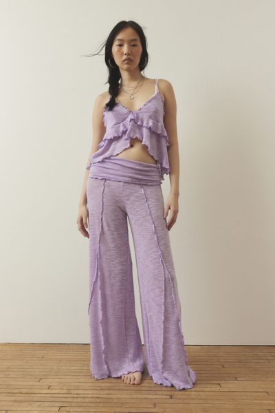 Out From Under Belle Flare Pant In Lavender, Women's At Urban Outfitters In Purple