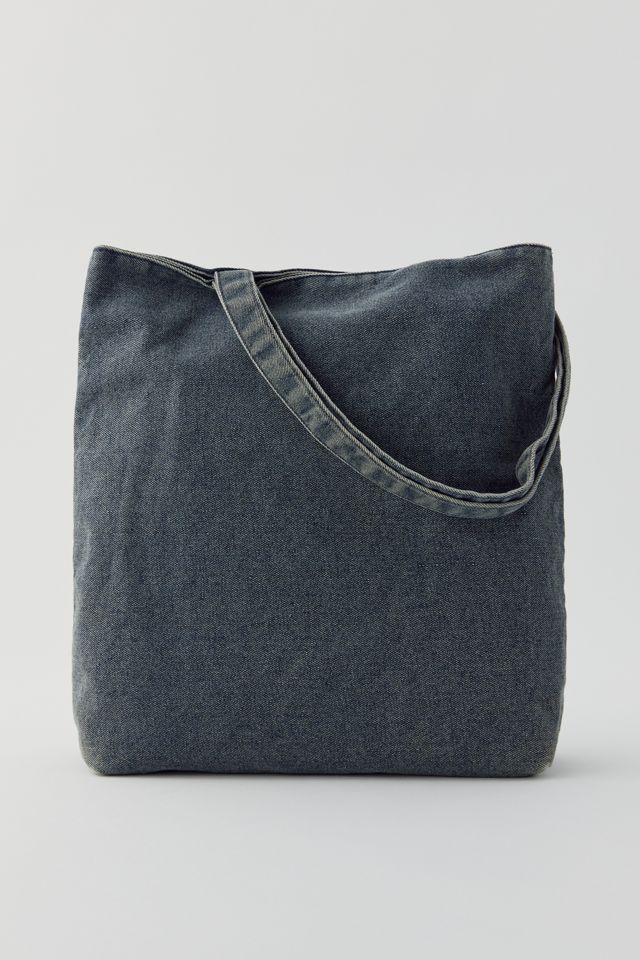 Sac Fourre-tout en Denim Délavé avec Logo BDG #5