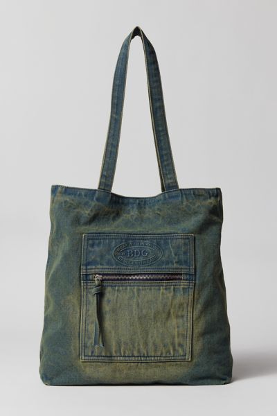 large denim carry all tote bag from urban outfitters