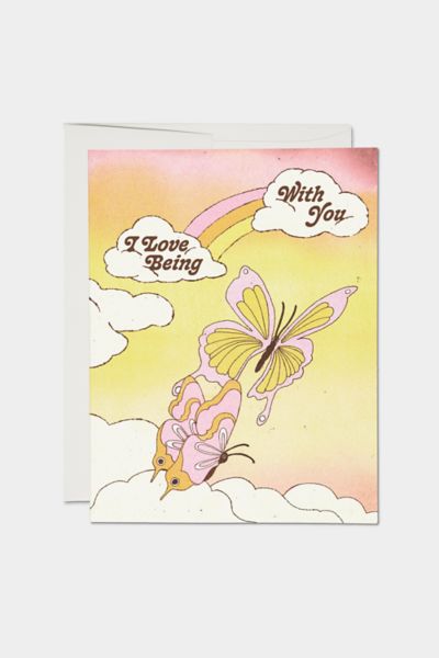 Red Cap Being With You Greeting Card