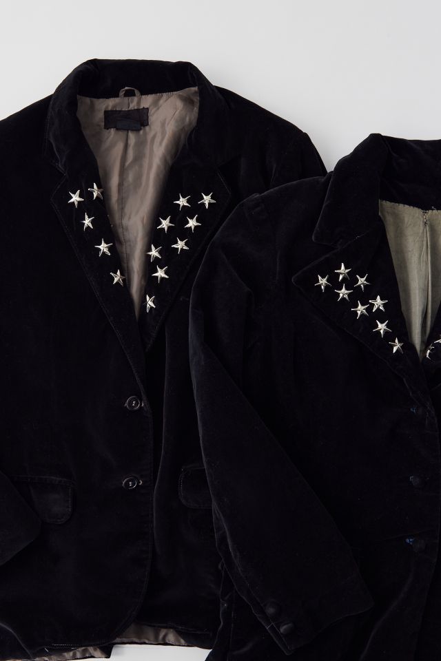Urban Renewal Remade Star Studded Velvet Blazer #1
