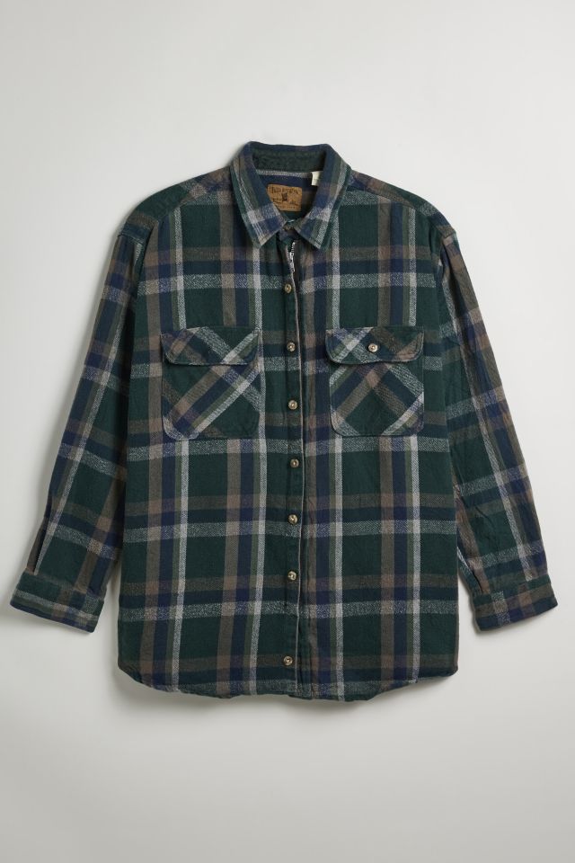 Urban Renewal Remade Full Zip Heavy Flannel Shirt #1