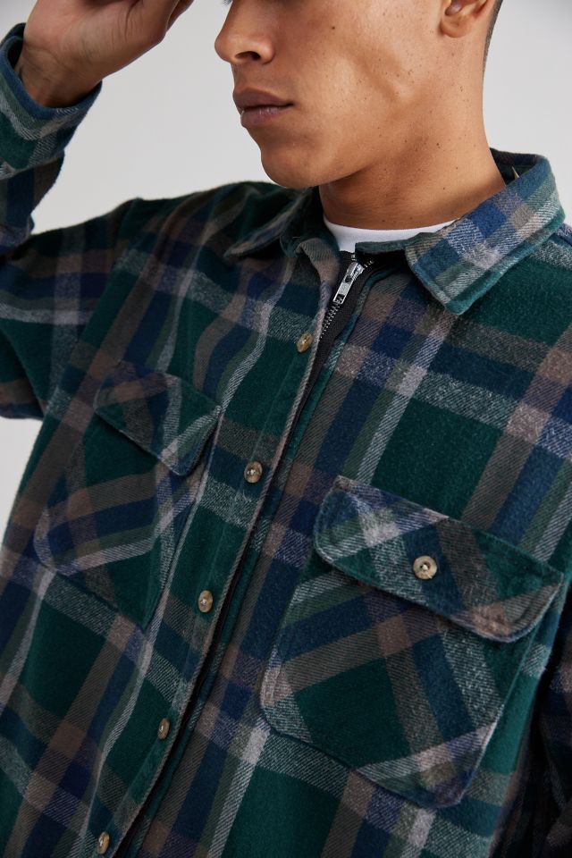 Urban Renewal Remade Full Zip Heavy Flannel Shirt #4