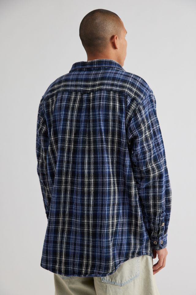 Urban Renewal Remade Full Zip Heavy Flannel Shirt Urban Outfitters