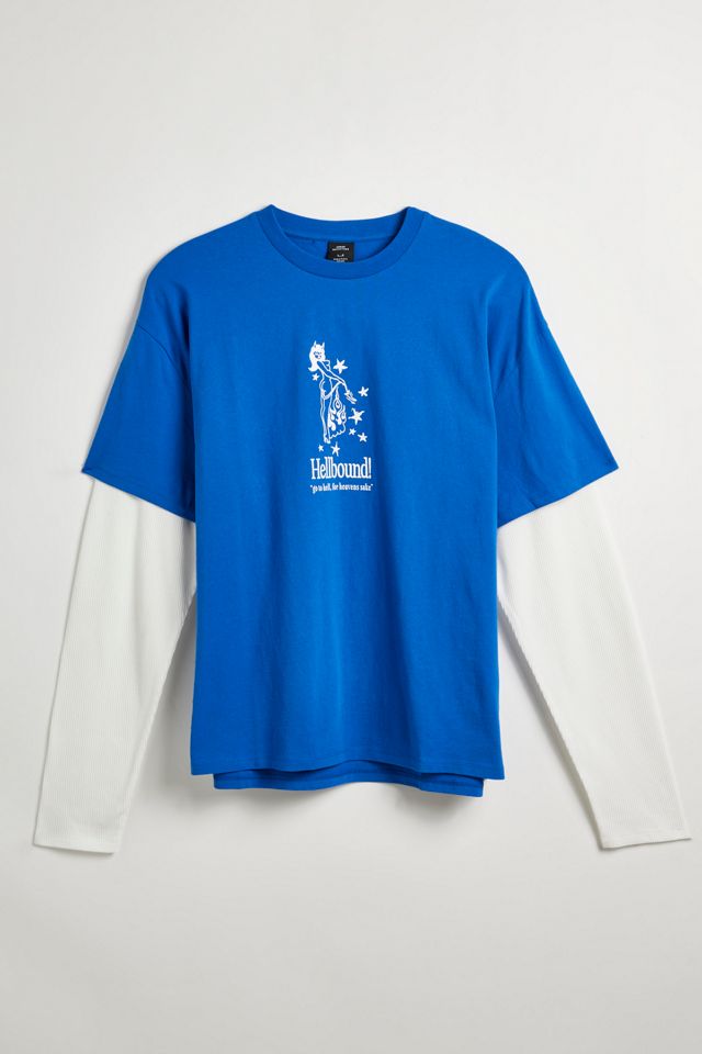 Hellbound Double Layer Long Sleeve Tee | Urban Outfitters