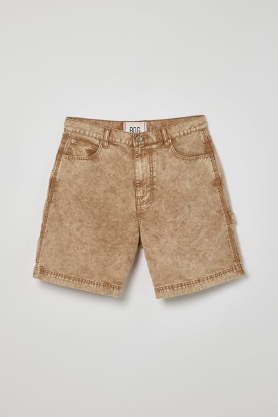 Bdg Washed Canvas Carpenter Short In Honey, Men's At Urban Outfitters