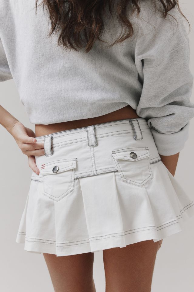 BDG Genevieve Drop-Waist Micro Mini Skirt #4