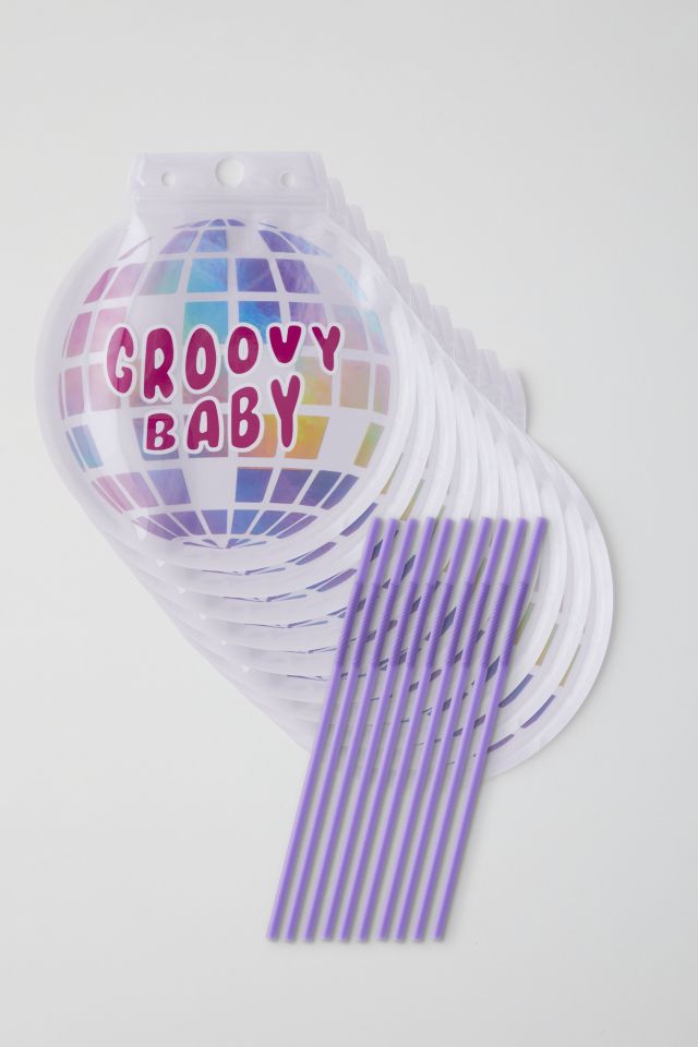 NPW Drinking Buddies Disco Pouch & Straw Set #1