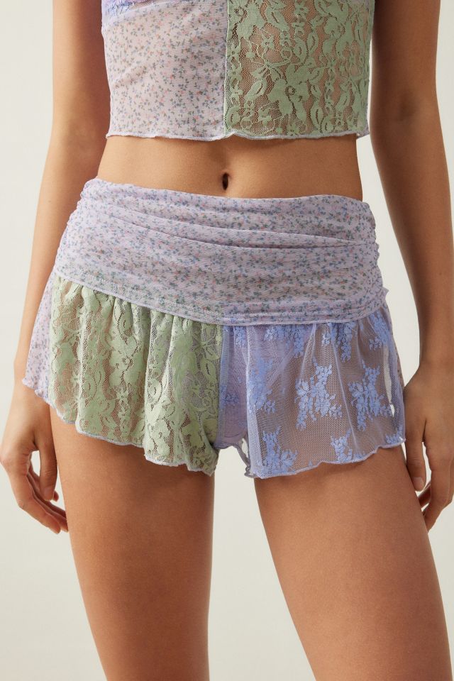 Out From Under Sweet Dreams Printed Lace-Trim Short