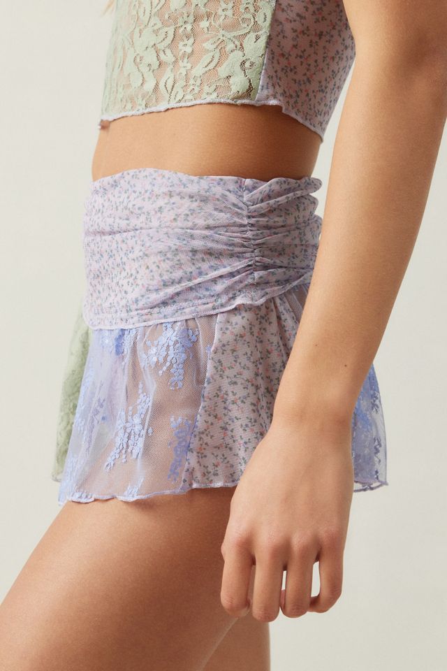 Out From Under Sweet Dreams Spliced Lace Micro Short | Urban Outfitters