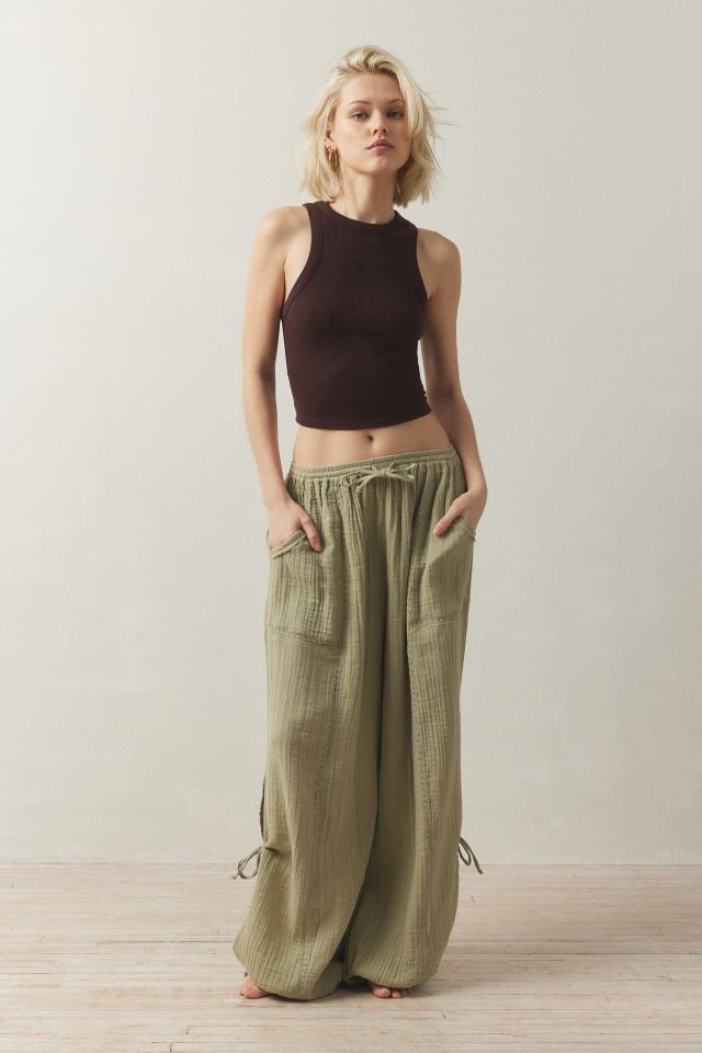 Out From Under Mila Gauze Jogger Pant Urban Outfitters