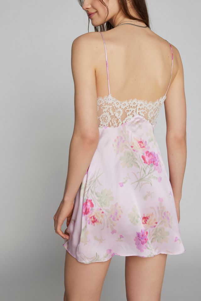 Black French Style Slip Dress Ethereal Alluring Mini