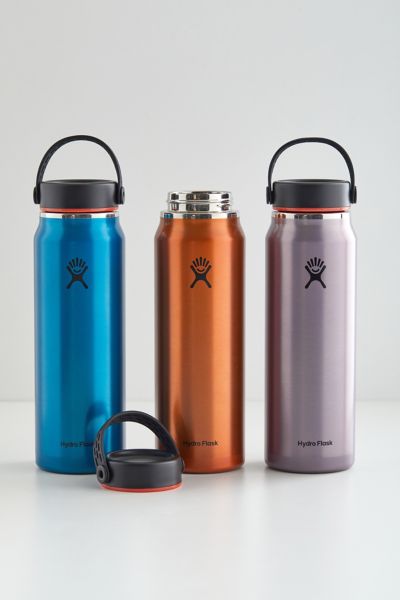 Hydro Flask Lightweight Trail Series Wide-Mouth Vacuum Water Bottle with  Flex Cap - 40 fl. oz.
