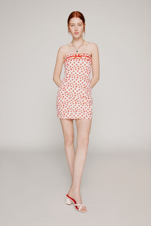 Glamorous Floral Strapless Mini Dress #1