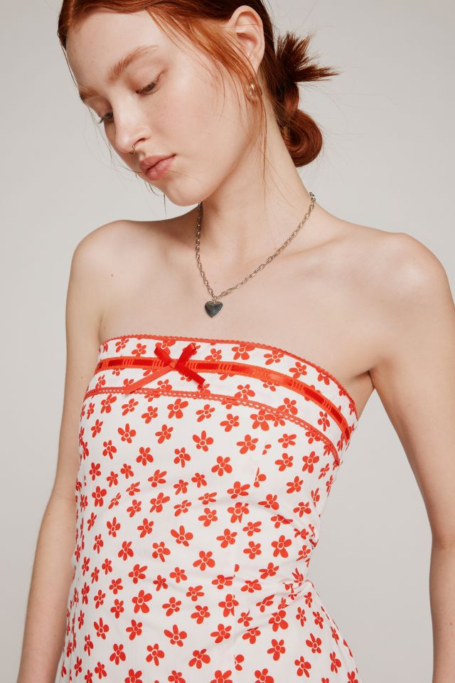 Glamorous Floral Strapless Mini Dress #2