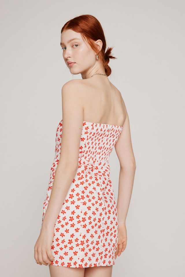 Glamorous Floral Strapless Mini Dress #3