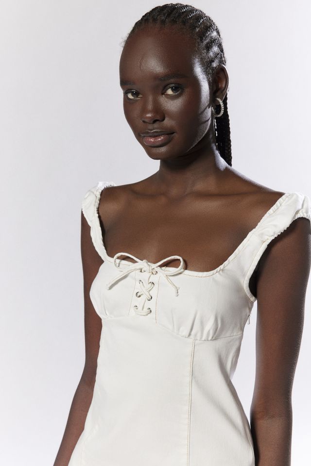 Glamorous Ladies Lace-Up Mini Dress #2