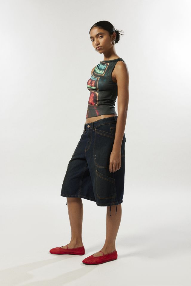 BDG Dani Longline Denim Cargo Short #3