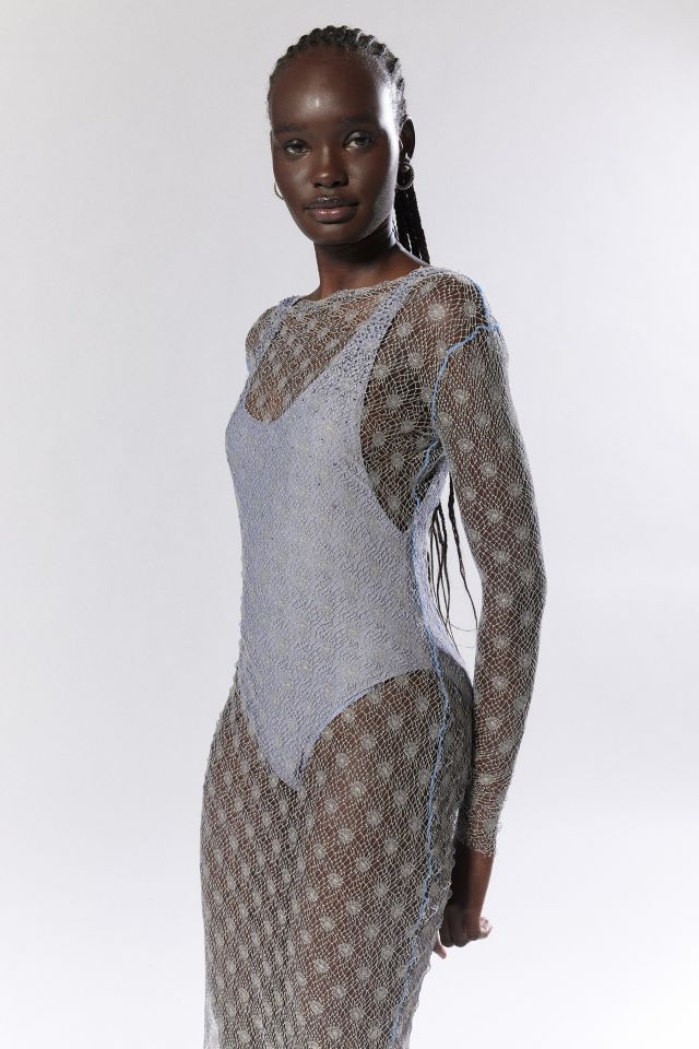 Agua Bendita Cobra Sheer Maxi Dress #2
