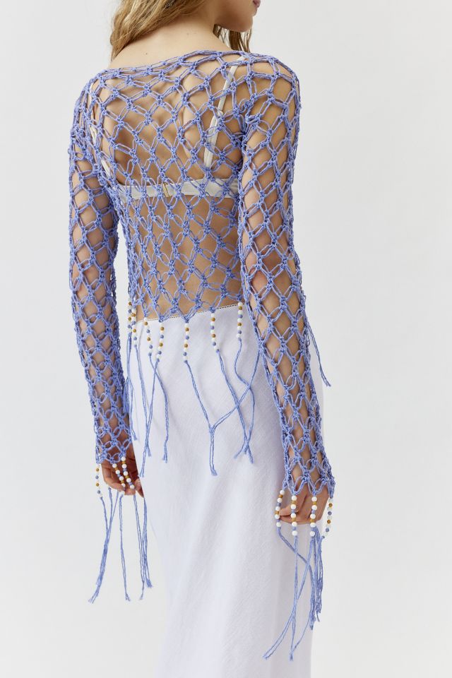 Chandail en Crochet Transparent Tory d'Agua Bendita #3