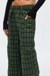 BDG Charlie Gingham Low-Rise Wide-Leg Pant