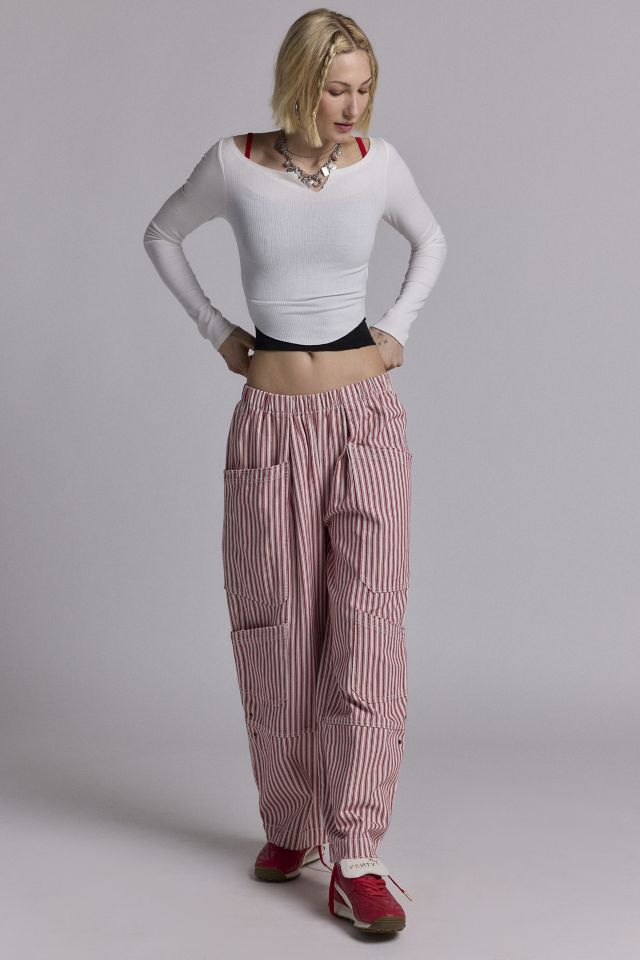 BDG Charlie Gingham Wide-Leg Pant