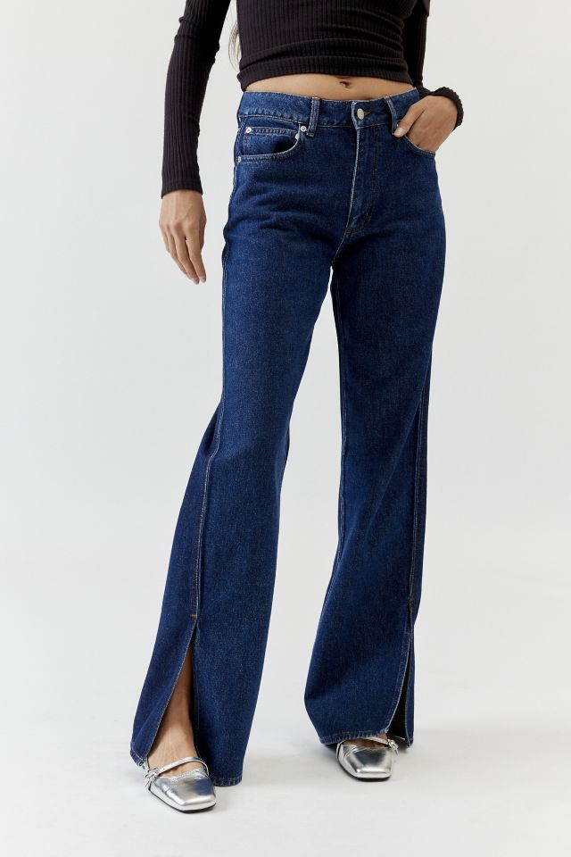 Oval Square Split-Hem Jean #1