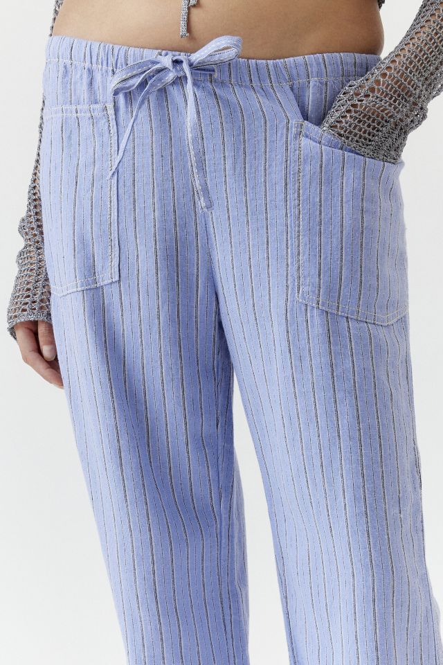 UO Martina Linen Low-Rise Trouser Pant  Urban Outfitters Japan - Clothing,  Music, Home & Accessories