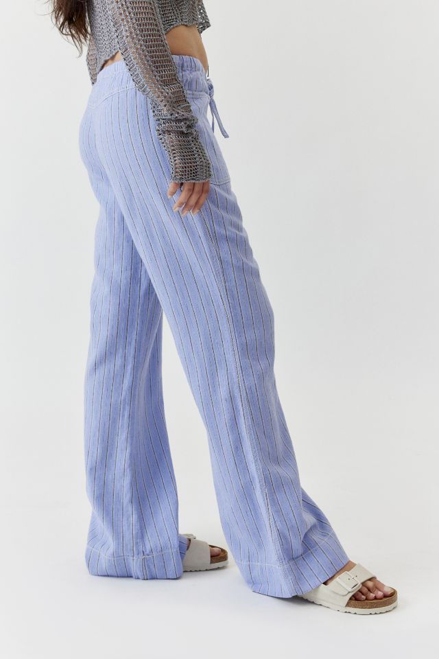 UO Amelie Printed Linen Pant #3