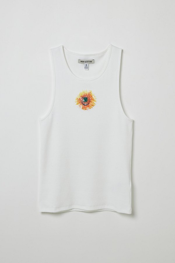 Urban Outfitters Uo Jimmy Graphic Tank Top In White, Men's At