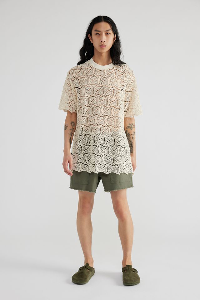 David Catalán Crochet Lace Tee | Urban Outfitters