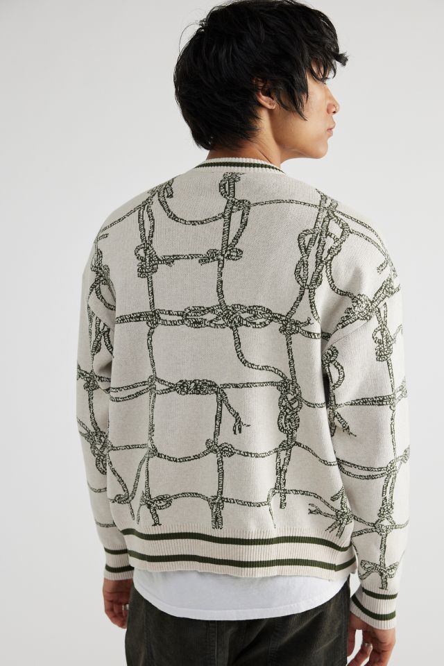 David Catalán Rope Jacquard Cardigan #1