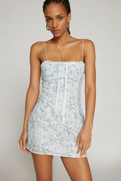 For Love & Lemons Claire Floral Mini Dress | Urban Outfitters